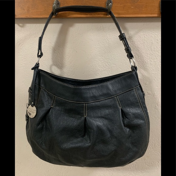 Chaps Handbags - Chaps Black Leather Handbag